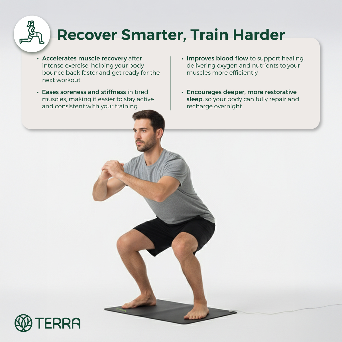 TERRA Premium Grounding Mat™ – Natural Sleep, Real Recovery.