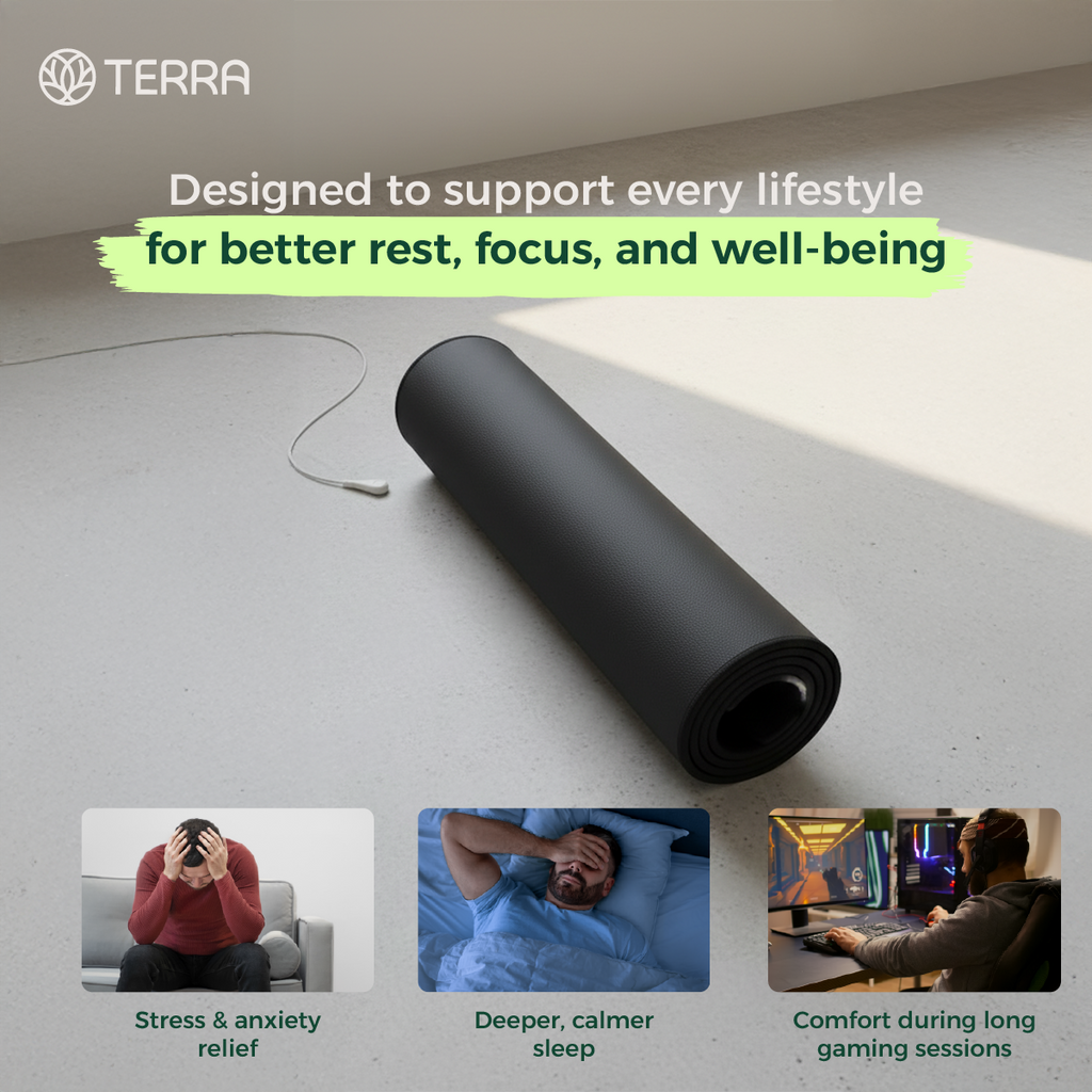 TERRA Premium Grounding Mat™ – Natural Sleep, Real Recovery.